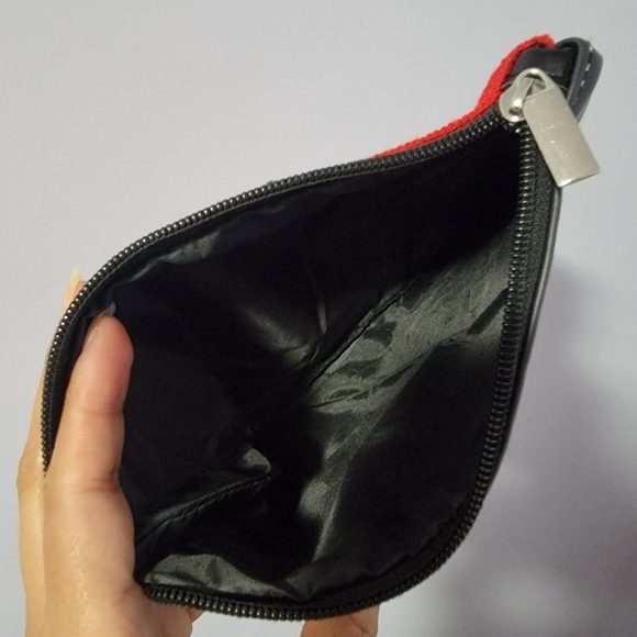 Sephora Split Faux Leather Cosmetic Makeup Zippered Bag - Picture 7 of 9